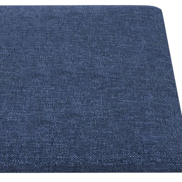 Wandpaneele 12 Stk. Blau 90x30 cm Stoff 3,24 m²