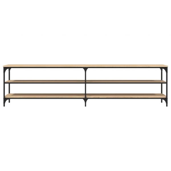 TV-Schrank Sonoma-Eiche 200x30x50 cm Holzwerkstoff und Metall