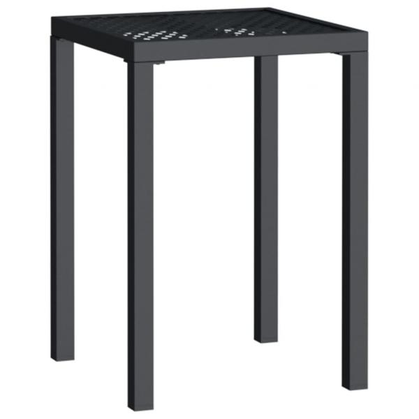 Gartentisch Anthrazit 50x50x72 cm Stahl