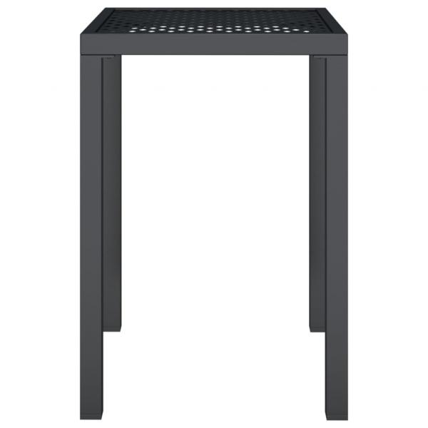 Gartentisch Anthrazit 50x50x72 cm Stahl