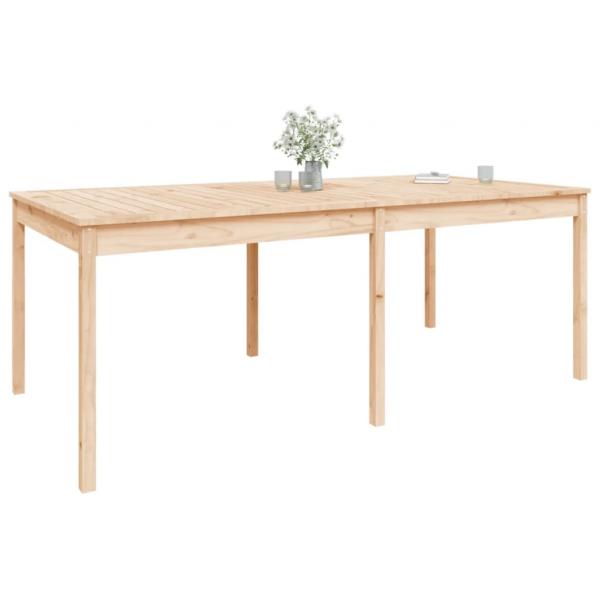 Gartentisch 203,5x100x76 cm Massivholz Kiefer