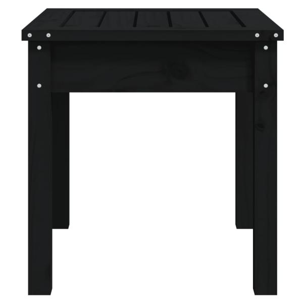 Gartenbank Schwarz 50x44x45 cm Massivholz Kiefer