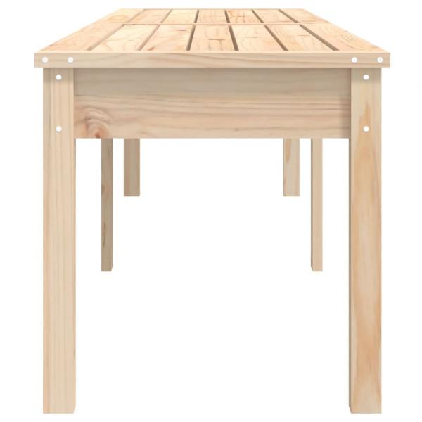 Gartenbank 2-Sitzer 203,5x44x45 cm Massivholz Kiefer