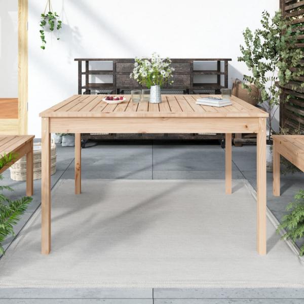 ARDEBO.de - Gartentisch 121x82,5x76 cm Massivholz Kiefer