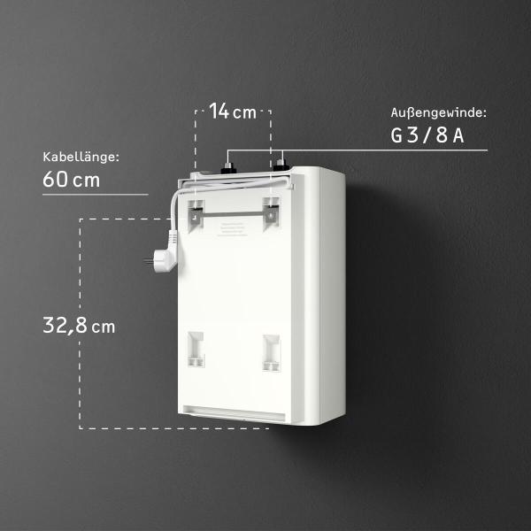 STIEBEL ELTRON Boiler SNU 5 Plus mit Wasserhahn matt-schwarz MAE-B, antitropf-, thermostop-Funktion, sehr kompakt, Untertischboiler 5 Liter Niederdruck, mit Stecker 230V, 2 kW, Made in Germany (208119)