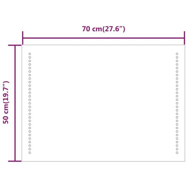 LED-Badspiegel 70x50 cm