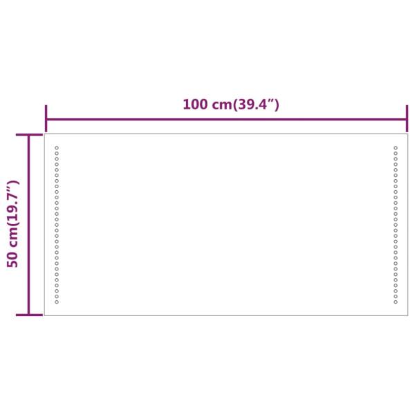 LED-Badspiegel 100x50 cm