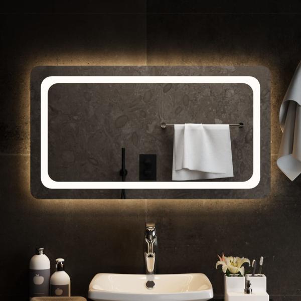 LED-Badspiegel 90x50 cm