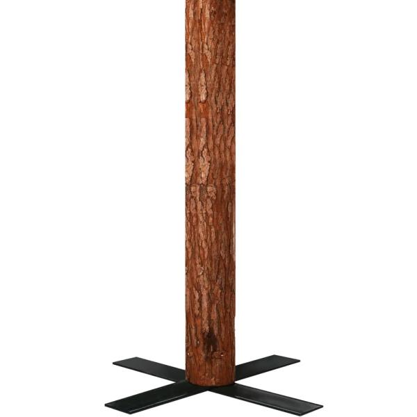 Weihnachtsbaum Schlank mit Echtholz und Zapfen Grün 180 cm PVC