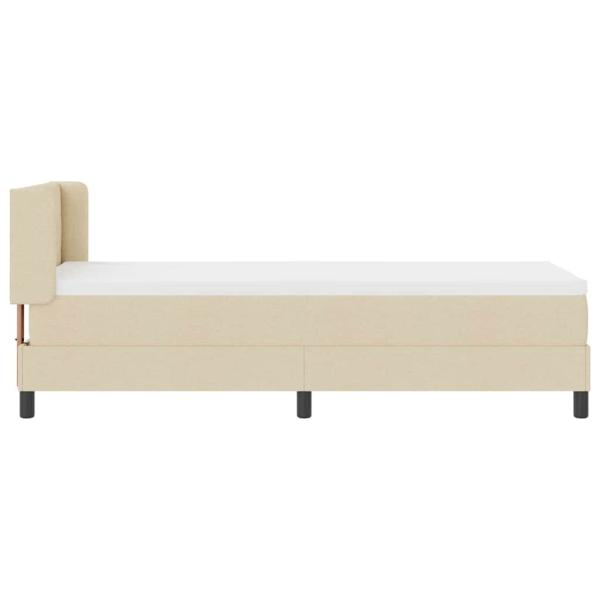 Boxspringbett mit Matratze mit Matratze Creme 80 x 200 cm