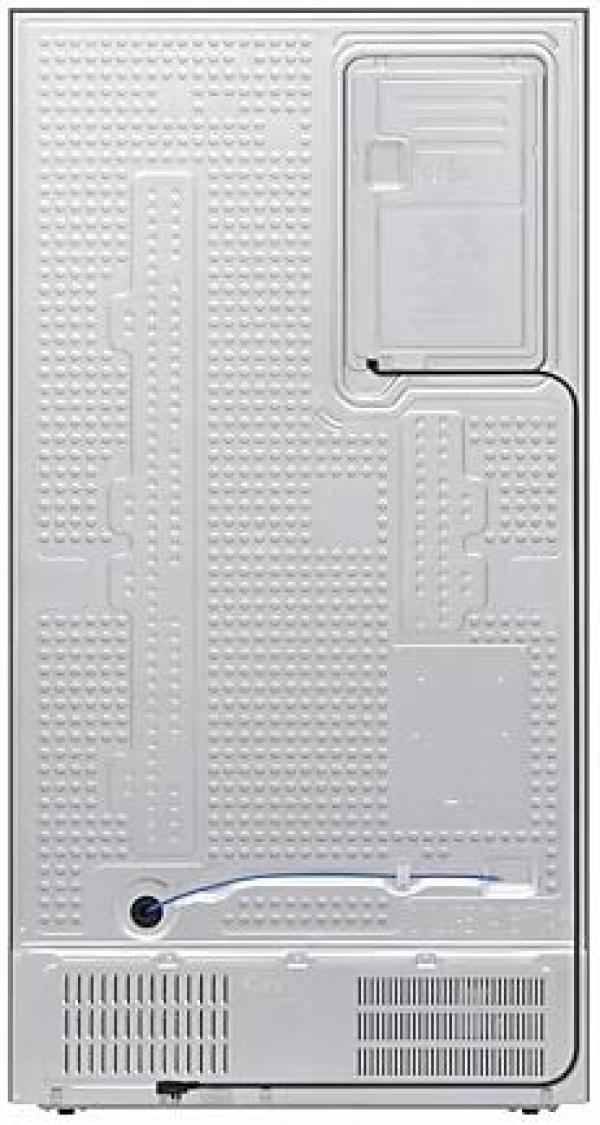 Samsung RS90F64EDTEF Stand Side-by-Side Kombination, 91,2 cm breit, 621 L, NoFrost+, Eis- und Wasserspender, Festwasseranschluss, Edelstahloptik