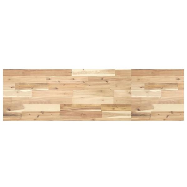 Waschbeckenregal Wandmontage Stahl und Akazienholz