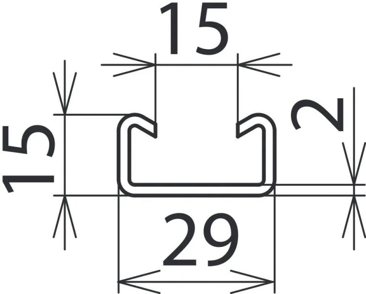 Dehn AS SAK 1000 V2A Ankerschiene, NIRO, L 1000mm, für Schirmanschlussklemmen (308421)