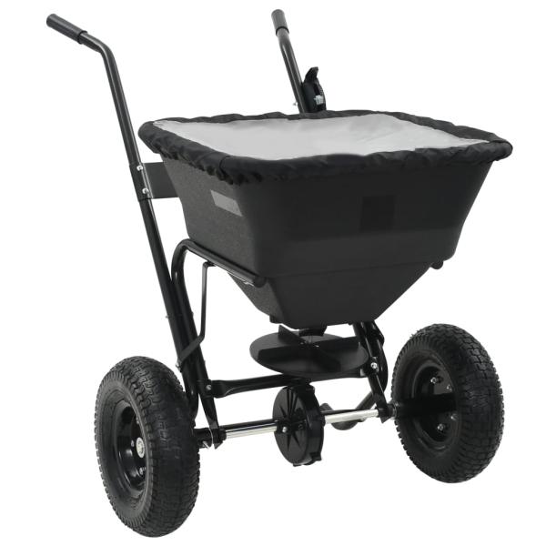 ARDEBO.de - Handstreuwagen Salzstreuer PVC und Stahl 106x73x76 cm 45 L
