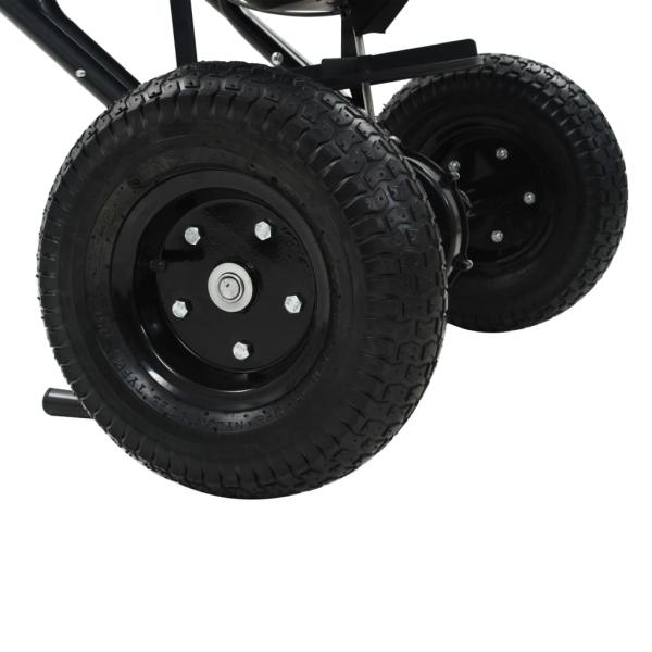 Handstreuwagen Salzstreuer PVC und Stahl 106x73x76 cm 45 L