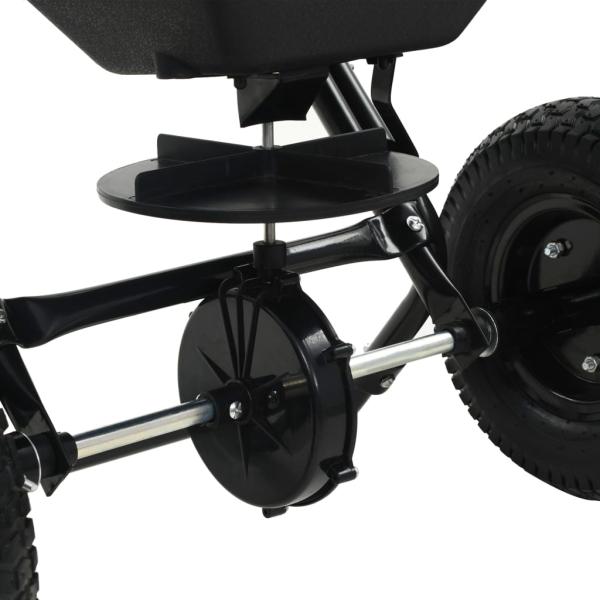 Handstreuwagen Salzstreuer PVC und Stahl 106x73x76 cm 45 L