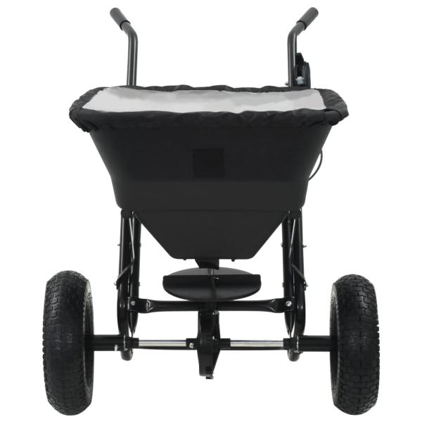 Handstreuwagen Salzstreuer PVC und Stahl 106x73x76 cm 45 L