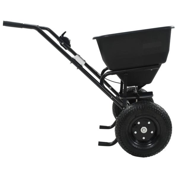 Handstreuwagen Salzstreuer PVC und Stahl 106x73x76 cm 45 L
