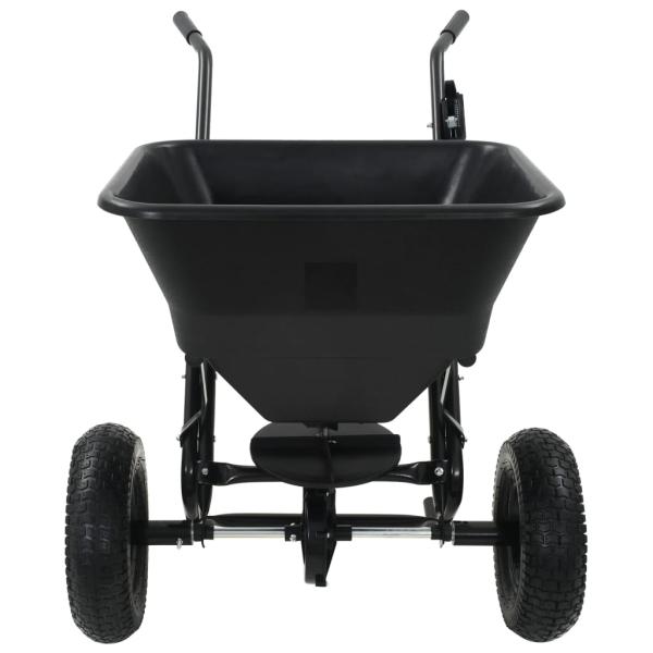 Handstreuwagen Salzstreuer PVC und Stahl 106x73x76 cm 45 L