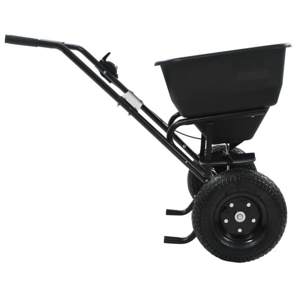 Handstreuwagen Salzstreuer PVC und Stahl 106x73x76 cm 45 L