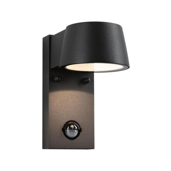 ARDEBO.de Paulmann LED Außenwandleuchte Capea Bewegungsmelder IP44 96x153mm 3000K 6W 500lm 230V, Aluminium, anthrazit (94453)