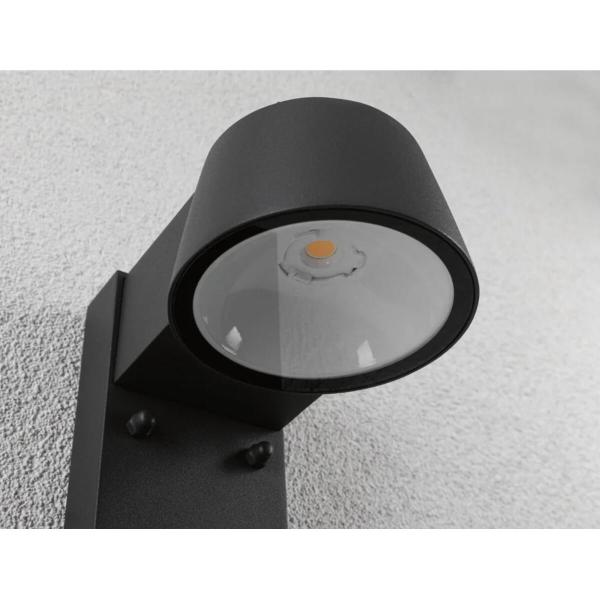 Paulmann LED Außenwandleuchte Capea Bewegungsmelder IP44 96x153mm 3000K 6W 500lm 230V, Aluminium, anthrazit (94453)