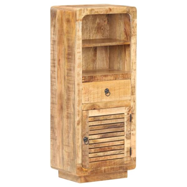 ARDEBO.de - Highboard 45x32x110 cm Raues Mangoholz