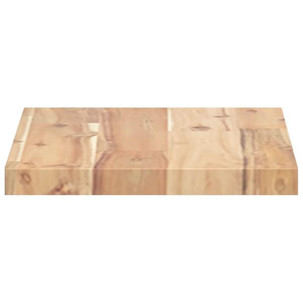 Schweberegale 4 Stk. 60x20x2 cm Massivholz Akazie Unbehandelt