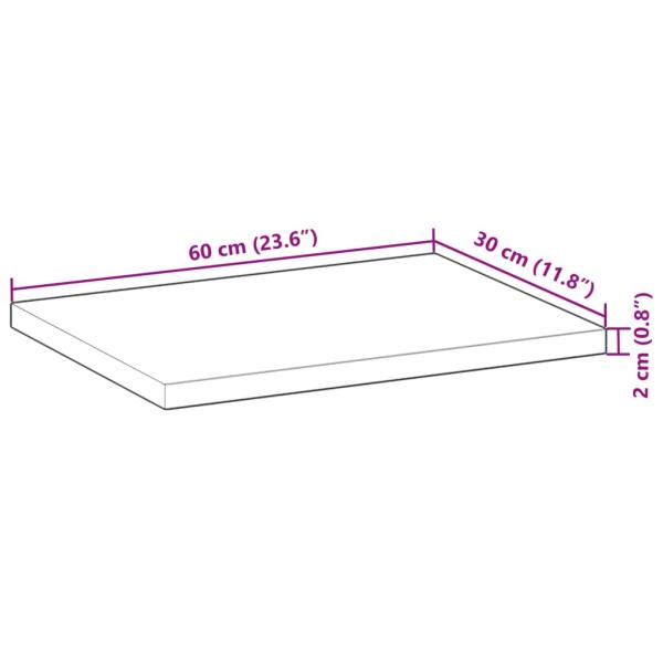Schweberegale 3 Stk. 60x30x2 cm Massivholz Akazie Ölbehandelt