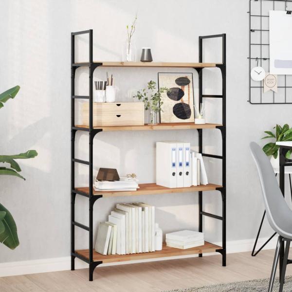 ARDEBO.de - Schweberegal 100x30x2 cm Massivholz Akazie Ölbehandelt