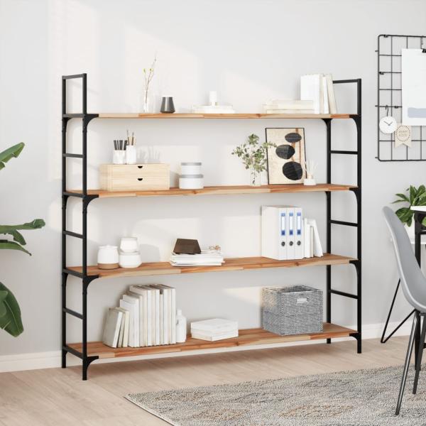 ARDEBO.de - Schweberegale 2 Stk. 160x30x2 cm Massivholz Akazie Ölbehandelt