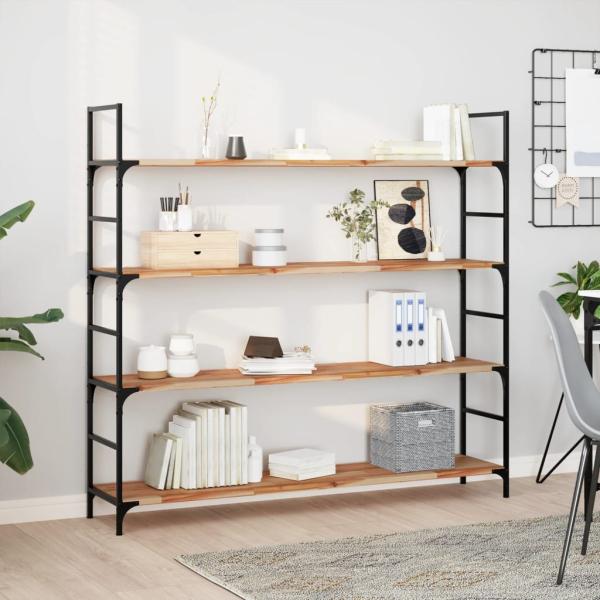 ARDEBO.de - Schweberegale 4 Stk. 160x30x2 cm Massivholz Akazie Ölbehandelt