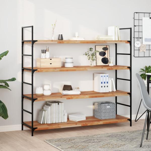 ARDEBO.de - Schweberegale 3 Stk. 120x40x4 cm Massivholz Akazie Ölbehandelt