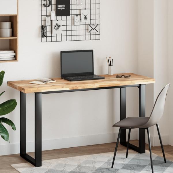 ARDEBO.de - Schreibtischplatte Unbehandelt 120x50x4 cm Massivholz Akazie