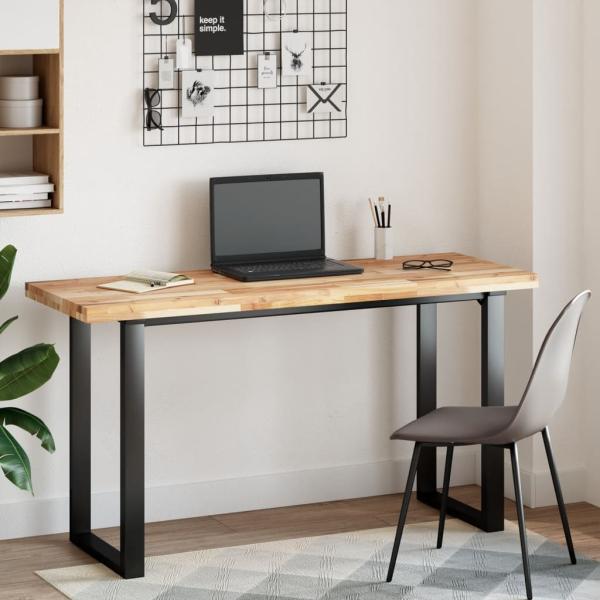 ARDEBO.de - Schreibtischplatte Unbehandelt 160x50x4 cm Massivholz Akazie