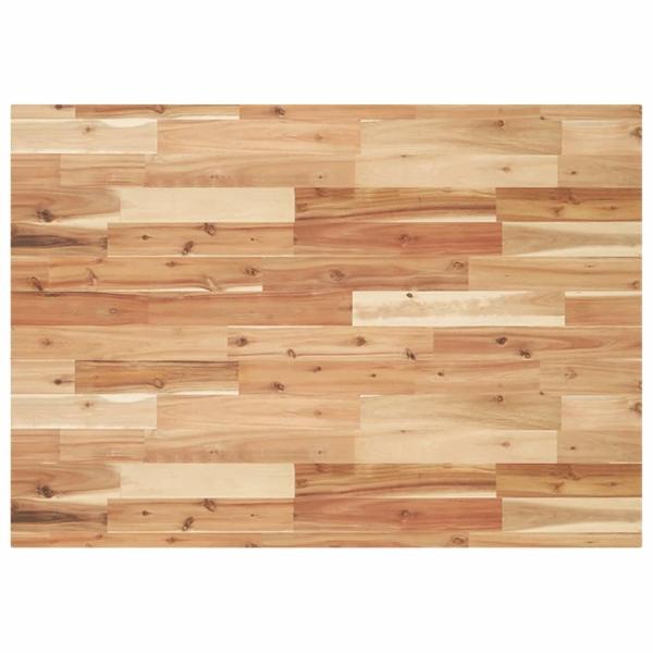 Waschbeckenregal Wandmontage Stahl und Akazienholz