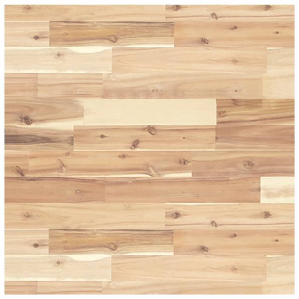 Waschbeckenregal Wandmontage Stahl und Akazienholz