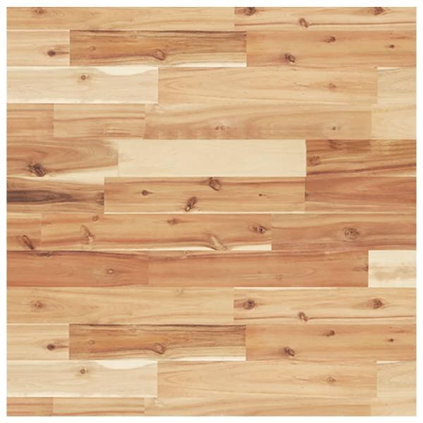 Waschbeckenregal Wandmontage Stahl und Akazienholz