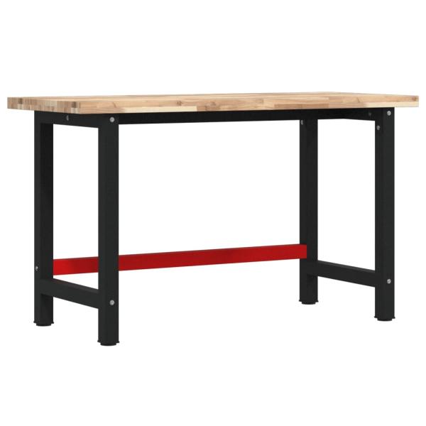 ARDEBO.de - Werkbank 140x60x83 cm Massivholz Akazie Rechteckig