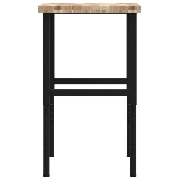 Werkbank 80x60x(73-99,5) cm Massivholz Akazie Rechteckig