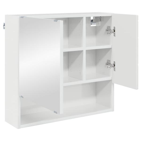 Badezimmermöbel Set 3 pcs Hochglanz-Weiß 61 x 35 x 64 cm