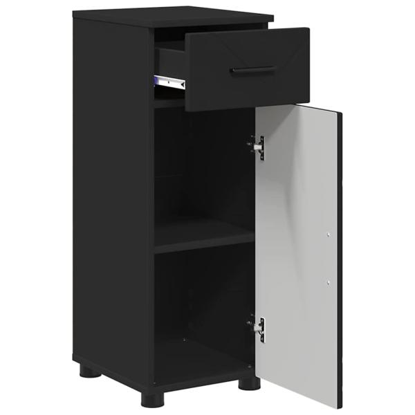 Badezimmermöbel Set 3 pcs Schwarz 61 x 35 x 64 cm Holzwerkstoff