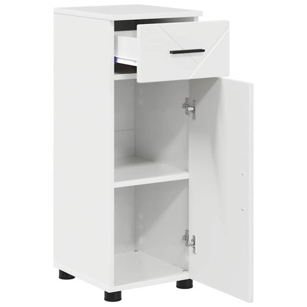 Badezimmermöbel Set 3 pcs Hochglanz-Weiß 61 x 35 x 64 cm