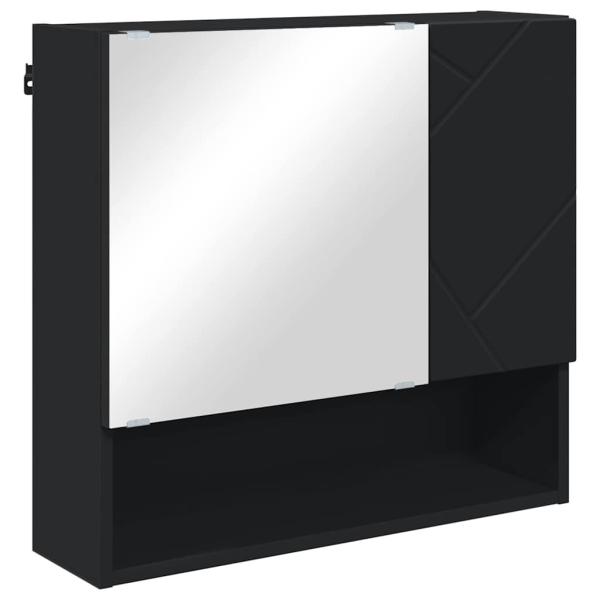 Badezimmermöbel Set 4 pcs Schwarz 61 x 35 x 64 cm Holzwerkstoff
