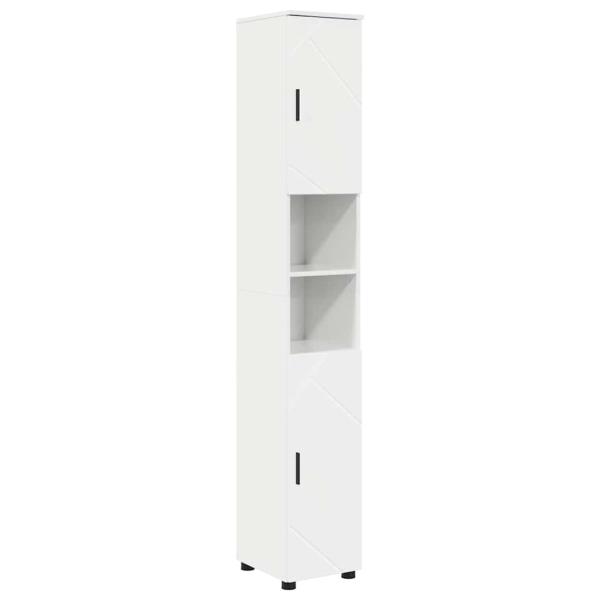 Badezimmermöbel Set 4 pcs Hochglanz-Weiß 61 x 35 x 64 cm