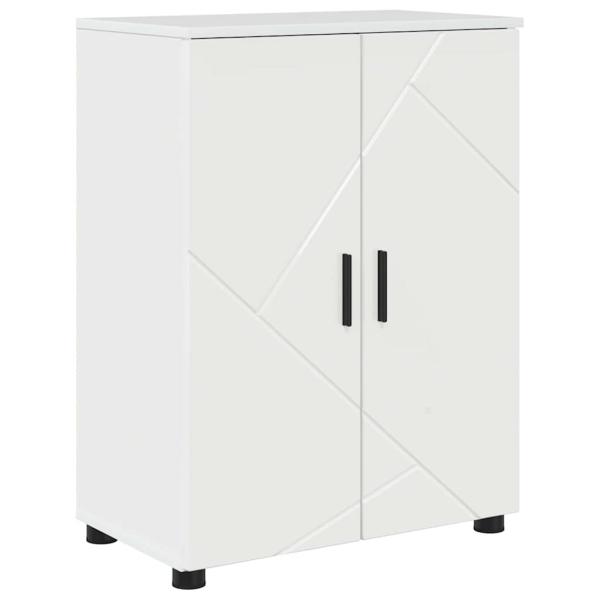 Badezimmermöbel Set 4 pcs Hochglanz-Weiß 61 x 35 x 64 cm
