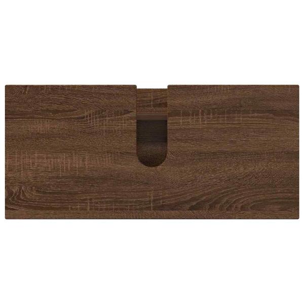 Badezimmermöbel Set mit Tür 4 pcs Braune Eiche 30 x 35 x 192 cm
