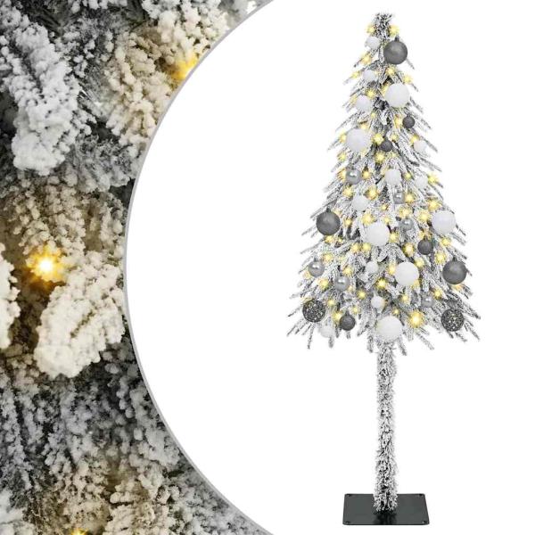 KünstlicherWeihnachtsbaum Weiß 150cm PVC