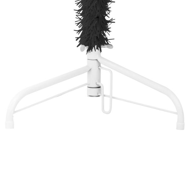 Künstlicher Halb-Weihnachtsbaum Ständer Schlank Schwarz 120 cm