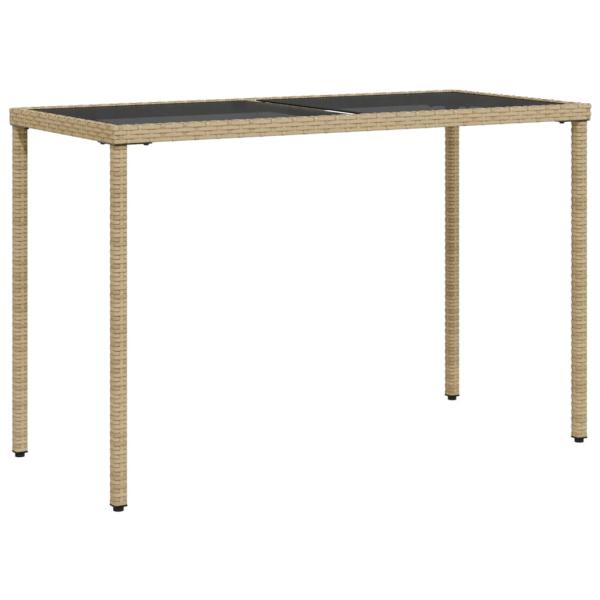 5-tlg. Garten-Essgruppe mit Kissen Beigemischung Poly Rattan